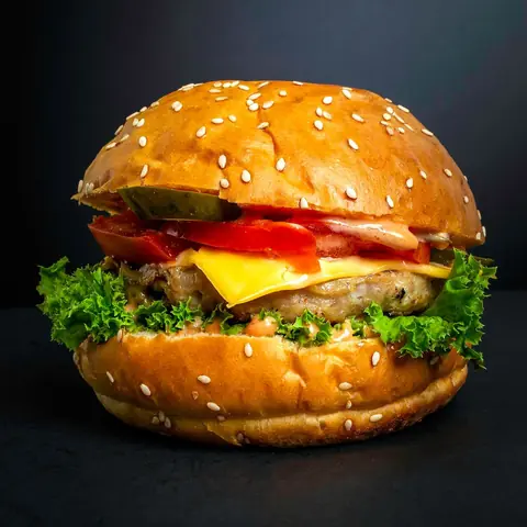 برغر بخبز طري